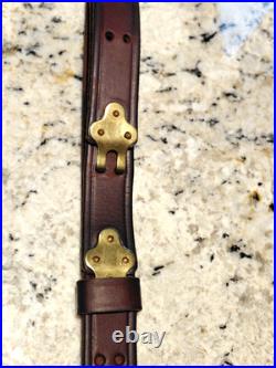 John Fields Brown Leather Military Rifle Sling
