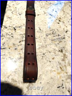 John Fields Brown Leather Military Rifle Sling