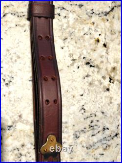John Fields Brown Leather Military Rifle Sling