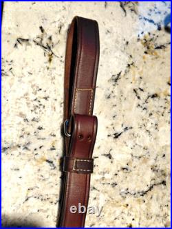 John Fields Brown Leather Military Rifle Sling