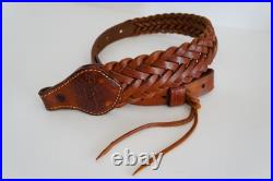 King Ranch Braided Leather Rifle Sling