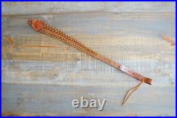 King Ranch Braided Leather Rifle Sling