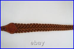 King Ranch Braided Leather Rifle Sling