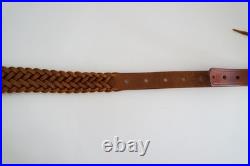 King Ranch Braided Leather Rifle Sling