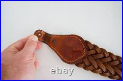King Ranch Braided Leather Rifle Sling