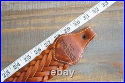 King Ranch Braided Leather Rifle Sling