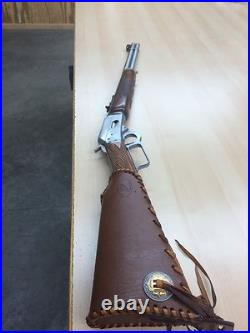 LEATHER GUN STOCK COVER/SHELL HOLDER Winchester Marlin Rossi Henry