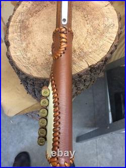 LEATHER GUN STOCK COVER/SHELL HOLDER Winchester Marlin Rossi Henry LEATHER GUN STOCK COVER/SHELL HOLDER Winchester Marlin Rossi Henry