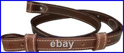 Leather Buffalo Leather Rifle Gun Sling Vintage Brown Crazy Horse/Hand Stitched