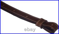 Leather Buffalo Leather Rifle Gun Sling Vintage Brown Crazy Horse/Hand Stitched