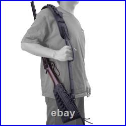 Leather Canvas Rifle Buttstock Cover with Match Gun Holder Sling. 308.22LR. 357