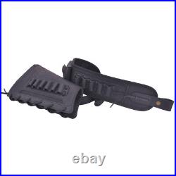 Leather Canvas Rifle Buttstock Cover with Match Gun Holder Sling. 308.22LR. 357