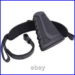 Leather Canvas Rifle Gun Cheek Rest, Shell Slot Sling for. 22LR. 30-30 12GA. 30-06