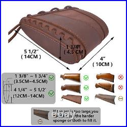 Leather Canvas Rifle Recoil Pad, Ammo Holder Sling + 2pcs Swivels for. 357.30-30