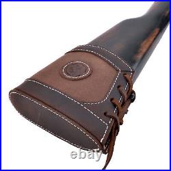 Leather Canvas Rifle/Shotgun Recoil Pad Buttstock with Sling for. 30/30.308 12GA