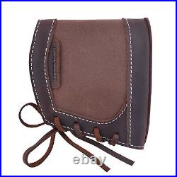 Leather Canvas Rifle/Shotgun Recoil Pad Buttstock with Sling for. 30/30.308 12GA