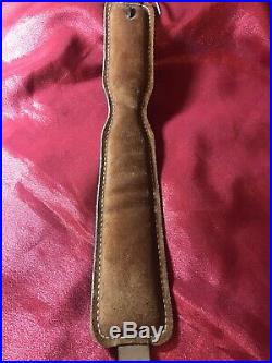 Leather Cobra Style Rifle Gun Sling Deer Hunter Handmade, engravings