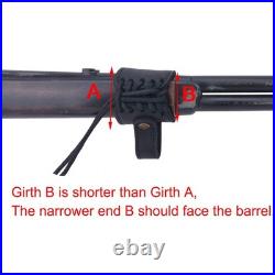 Leather Gun Buttstock Cheek Rest Pad with Matched Black (. 357.30-30.38)