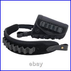 Leather Gun Buttstock Sleeve, Sling Set for. 30-30.22MAG 12GA. 300win. 308.357