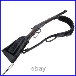 Leather Gun Buttstock with Gun Sling Combo for. 308.22mag 12GA. 30/30.44mag