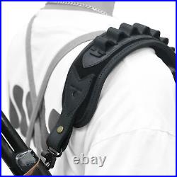 Leather Gun Buttstock with Gun Sling Combo for. 308.22mag 12GA. 30/30.44mag
