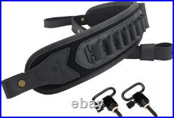 Leather Gun Sling Shell Holder for. 308.357 Hunting Rifle Sling with Handle Str