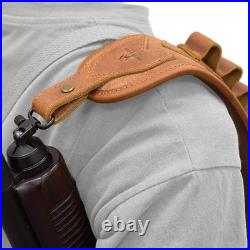 Leather Gun Sling Shell Holder for. 308.357 Hunting Rifle Sling with Handle Str