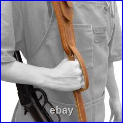 Leather Gun Sling Shell Holder for. 308.357 Hunting Rifle with Handle Strap