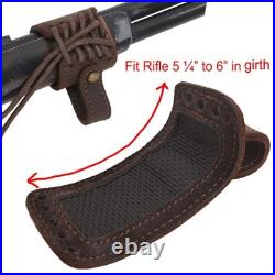 Leather Gun Sling with Cheek Rest & Shell Holder No Drill Loop Mount for Rifle Leather Gun Sling with Cheek Rest & Shell Holder No Drill Loop Mount for Rifle