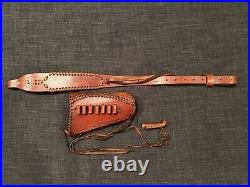 Leather Gun Stock Cover And Sling