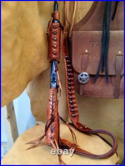 Leather Gunstock Cover, Sling, Forearm No Drill Rossi Ranchhand Henry Mares Leg