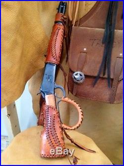 Leather Gunstock Cover, Sling, Forearm No Drill Rossi Ranchhand Henry Mares Leg