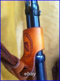 Leather Gunstock Cover Sling No Drill Henry Mares Leg Rossi Ranch Hand