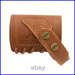 Leather Hunting Rifle Buttstock with Gun Sling for. 30/30.308.22MAG No Drill