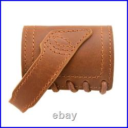 Leather Hunting Rifle Buttstock with Gun Sling for. 30/30.308.22MAG No Drill