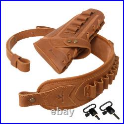 Leather No Drill Rifle Gun Cheek Rest Pad Buttstock with Gun Sling. 30/30.308