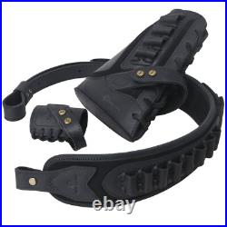 Leather No-Drill Set Rifle Buttstcok Cover, Sling, Sling Loop for. 308.22LR. 357