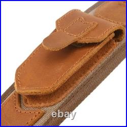 Leather Rife Sling Cartridge Holder with Handle Loop for. 308 12GA Shotgun Strap