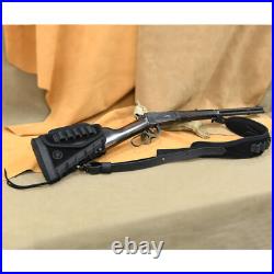 Leather Rifle Ammo Buttstock, Shell Holder Sling Set for. 30-06.22LR 12GA. 30-30