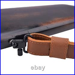 Leather Rifle Ammo Carry Sling Hunting Rifle Shoulder Belt for. 30-06.308.45-70