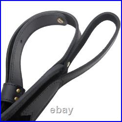 Leather Rifle Bullets Carry Sling Shotgun Shoulder Strap for. 30-06.22 12GA. 30-30