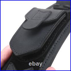 Leather Rifle Bullets Carry Sling Shotgun Shoulder Strap for. 30-06.22 12GA. 30-30