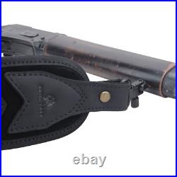 Leather Rifle Bullets Carry Sling Shotgun Shoulder Strap for. 30-06.22 12GA. 30-30