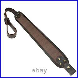 Leather Rifle Buttstock Ammo Pouch & Sling Holder for. 308.30-06.45-70 44Mag 7
