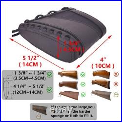 Leather Rifle Buttstock Cover with Gun Sling Strap Set for. 300win. 22.30-30