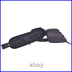 Leather Rifle Buttstock Cover with Gun Sling Strap Set for. 300win. 22.30-30