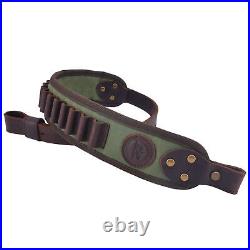 Leather Rifle Buttstock Holder Shooting Rifle Sling Swivels For. 308.30-06.44
