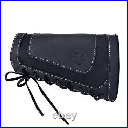 Leather Rifle Buttstock Holder With Canvas Rifle Sling For. 22 LR. 17HMR. 22MAG