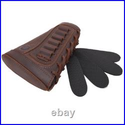 Leather Rifle Buttstock Pouch & Sling Holder for. 308.30-06.45-70, 44Mag, 7M