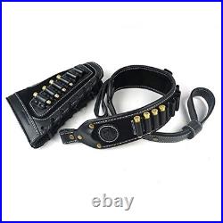 Leather Rifle Buttstock Shell Holder for. 30-06.45-70.357.410 Gauge